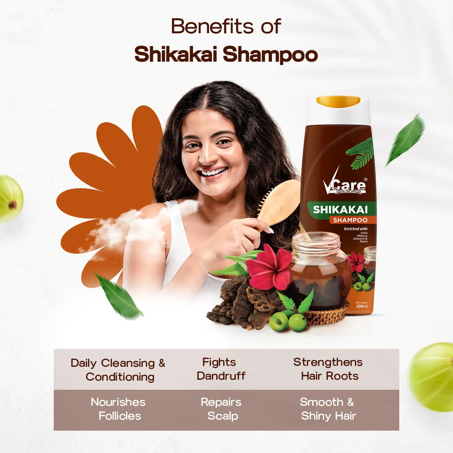 shikakai shampoo for hair care